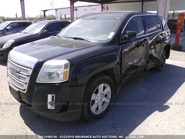 2CTALMEC2B6252871 - 2011 GMC TERRAIN SLE BLACK photo 2