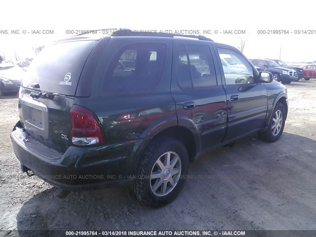 5GADT13SX42306596 - 2004 BUICK RAINIER CXL GREEN photo 4