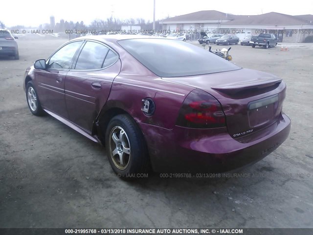 2G2WP522651187360 - 2005 PONTIAC GRAND PRIX RED photo 3