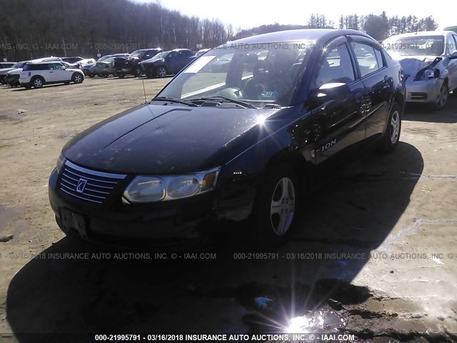 1G8AG52F75Z170416 - 2005 SATURN ION LEVEL 1 BLACK photo 2