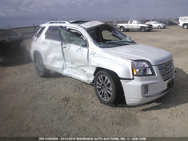 2GKFLRE32G6356867 - 2016 GMC TERRAIN DENALI WHITE photo 1