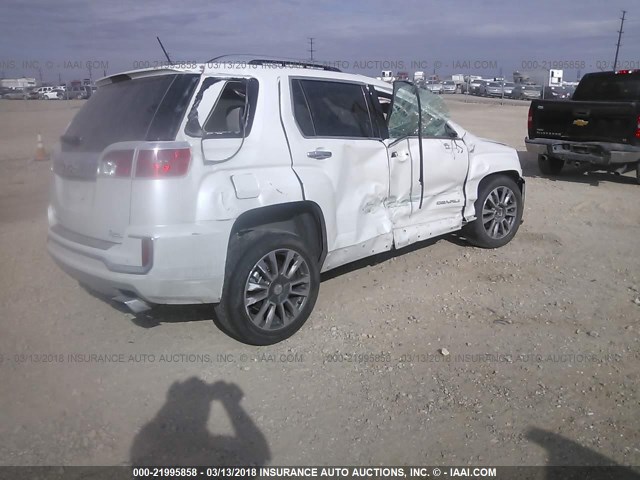 2GKFLRE32G6356867 - 2016 GMC TERRAIN DENALI WHITE photo 4