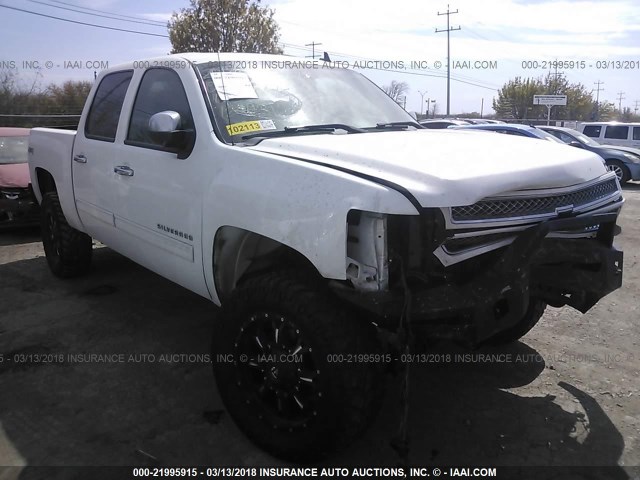 3GCUKTE29BG120031 - 2011 CHEVROLET SILVERADO K1500 LTZ WHITE photo 1