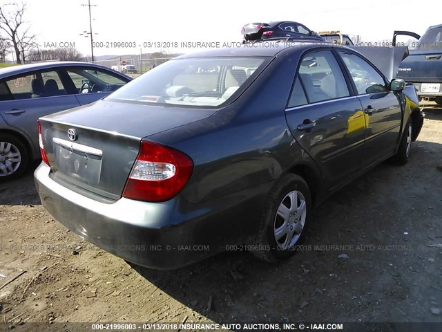 4T1BE32K53U701247 - 2003 TOYOTA CAMRY LE/XLE/SE 绿色 照片 4