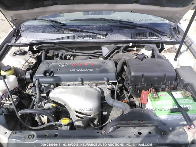 4T1BE32K15U415205 - 2005 TOYOTA CAMRY LE/XLE/SE თაფლისფერი ფოტო 10
