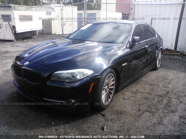 WBAFR7C50BC603240 - 2011 BMW 535 I BLACK photo 2