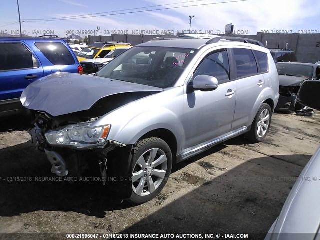 JA4JT4AX7AZ005265 - 2010 MITSUBISHI OUTLANDER XLS SILVER photo 2