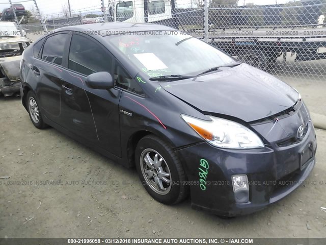 JTDKN3DU3A0120966 - 2010 TOYOTA PRIUS GRAY photo 1