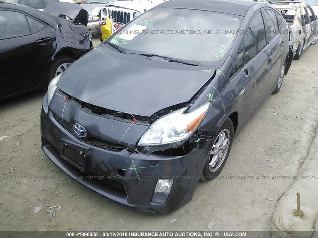 JTDKN3DU3A0120966 - 2010 TOYOTA PRIUS GRAY photo 6