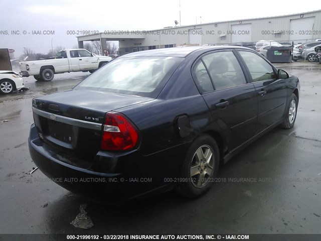 1G1ZT52894F180959 - 2004 CHEVROLET MALIBU LS 蓝色 照片 4