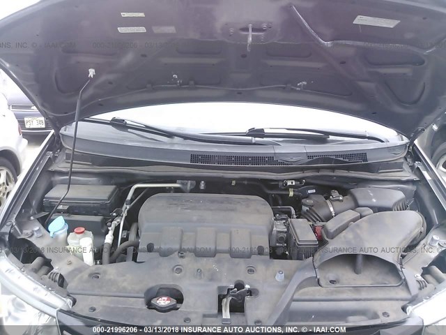 5FNRL5H64FB001134 - 2015 HONDA ODYSSEY EXL ნაცრისფერი ფოტო 10