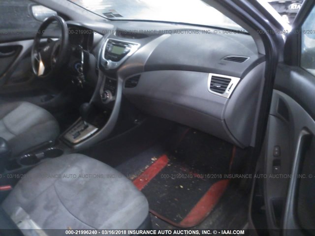 KMHDH4AE1BU132817 - 2011 HYUNDAI ELANTRA GLS/LIMITED GRAY photo 5