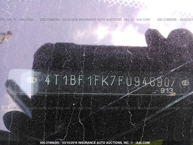 4T1BF1FK7FU946907 - 2015 TOYOTA CAMRY LE/XLE/SE/XSE Weiß Foto 9