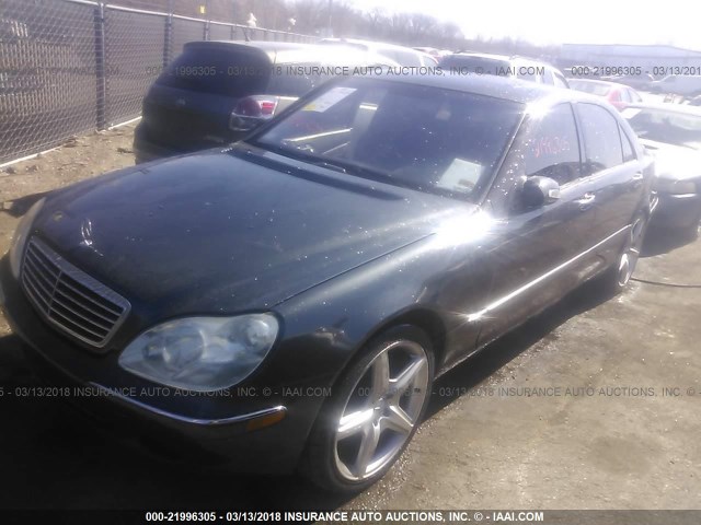 WDBNG75J41A200742 - 2001 MERCEDES-BENZ S 500 GRAY photo 2