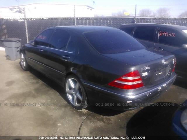 WDBNG75J41A200742 - 2001 MERCEDES-BENZ S 500 GRAY photo 3