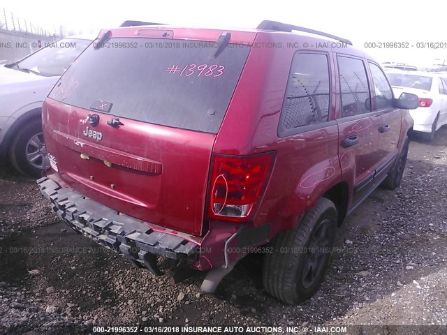 1J4HR48N76C270313 - 2006 JEEP GRAND CHEROKEE LAREDO/COLUMBIA/FREEDOM 红色 照片 4