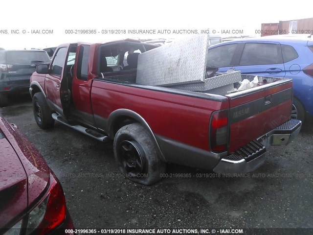 1N6ED26T9YC327785 - 2000 NISSAN FRONTIER KING CAB XE/KING CAB SE RED photo 3