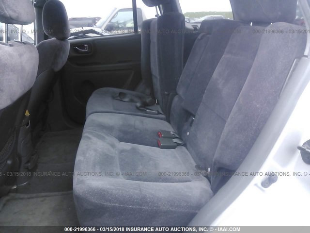 KM8SC13D22U273193 - 2002 HYUNDAI SANTA FE GLS/LX SILVER photo 8