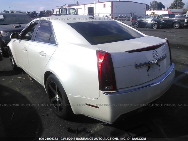 1G6DF577880214510 - 2008 CADILLAC CTS WHITE photo 3