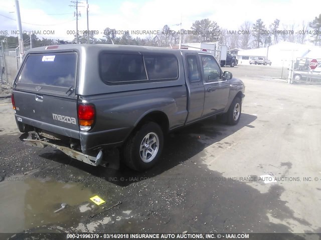 4F4YR16C6YTM26373 - 2000 MAZDA B2500 CAB PLUS GRAY photo 4