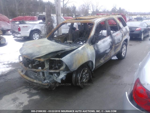 2HNYD18965H540725 - 2005 ACURA MDX TOURING GRAY photo 2