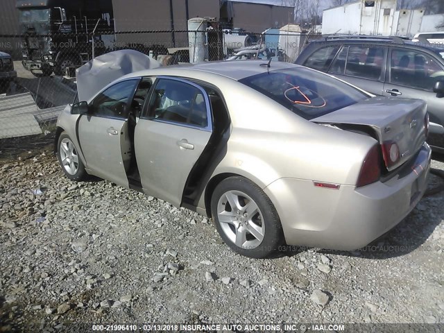 1G1ZB5E12BF106958 - 2011 CHEVROLET MALIBU LS ბეჟი ფოტო 3