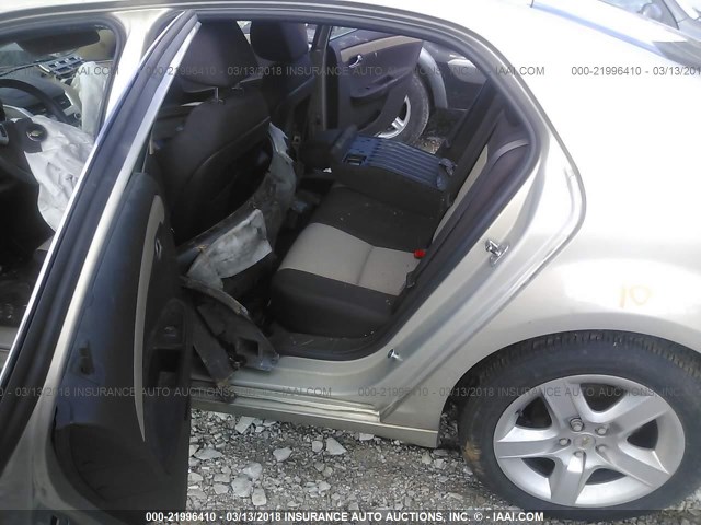 1G1ZB5E12BF106958 - 2011 CHEVROLET MALIBU LS ბეჟი ფოტო 8