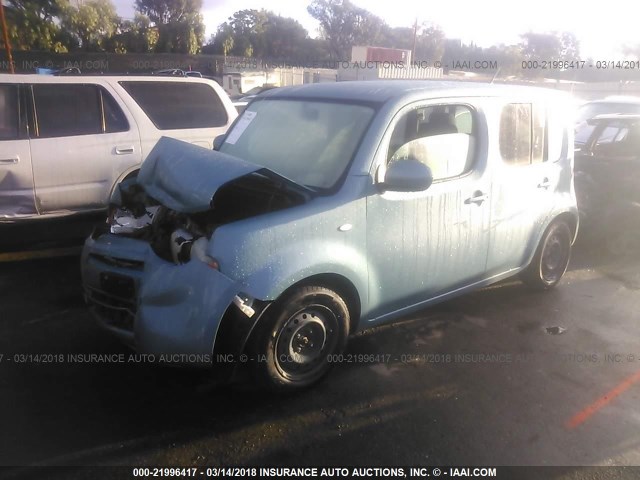 JN8AZ2KR3BT208929 - 2011 NISSAN CUBE S/SL/KROM TURQUOISE photo 2