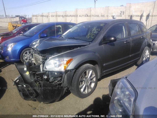 1B3CB5HAXBD268228 - 2011 DODGE CALIBER HEAT GRAY photo 2