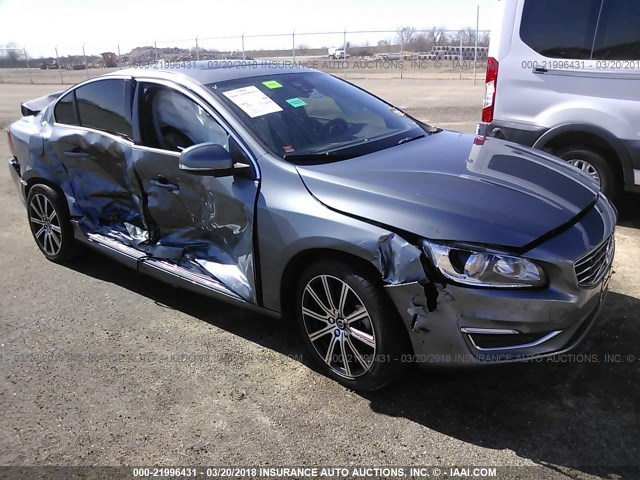 LYV402HK1HB139006 - 2017 VOLVO S60 PREMIER GRAY photo 1