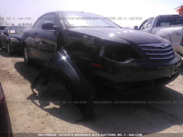 1C3LC45K18N572543 - 2008 CHRYSLER SEBRING BLACK photo 1