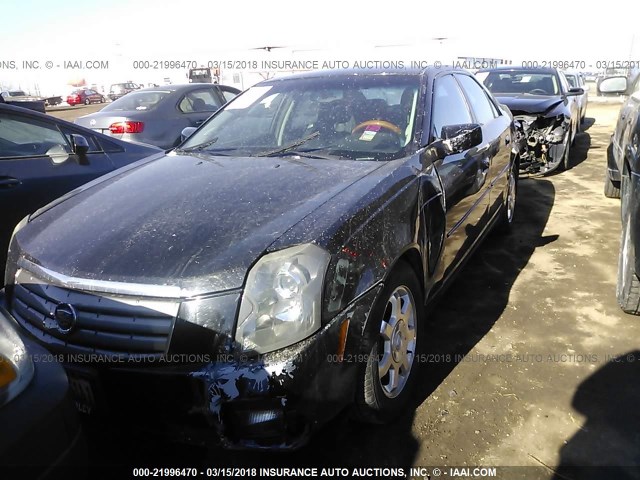 1G6DM577440111875 - 2004 CADILLAC CTS BLACK photo 2