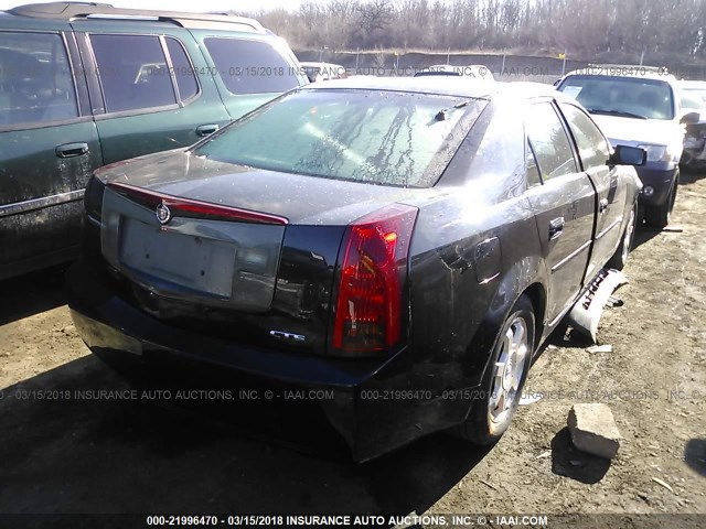 1G6DM577440111875 - 2004 CADILLAC CTS BLACK photo 4