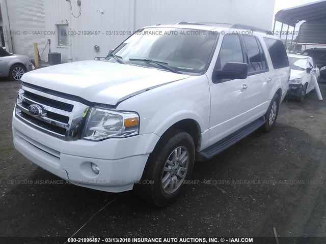 1FMJK1H5XEEF59534 - 2014 FORD EXPEDITION EL XLT/EL KING RANCH WHITE photo 2