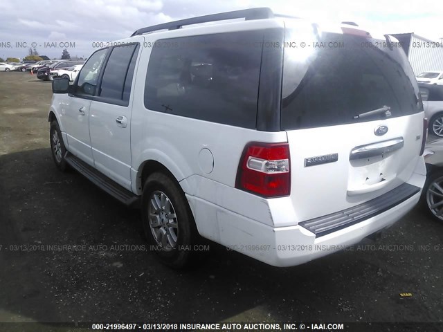 1FMJK1H5XEEF59534 - 2014 FORD EXPEDITION EL XLT/EL KING RANCH WHITE photo 3