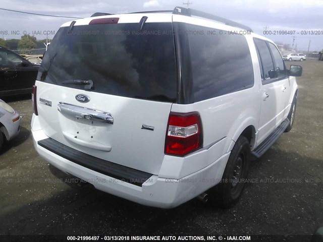 1FMJK1H5XEEF59534 - 2014 FORD EXPEDITION EL XLT/EL KING RANCH WHITE photo 4