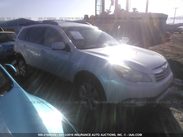 4S4BRBKC6A3318783 - 2010 SUBARU OUTBACK 2.5I LIMITED WHITE photo 1