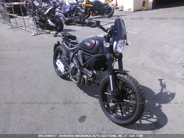 ML015ANM9GT004399 - 2016 DUCATI SCRAMBLER 800 BLACK photo 1