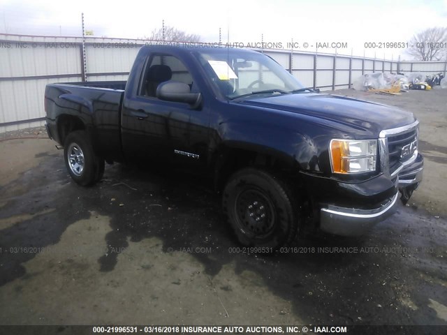 1GTPCTEX0AZ298656 - 2010 GMC SIERRA C1500 BLACK photo 1