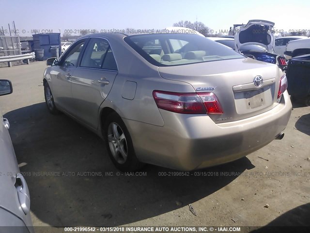 4T1BE46K47U588476 - 2007 TOYOTA CAMRY NEW GENERAT CE/LE/XLE/SE GOLD photo 3