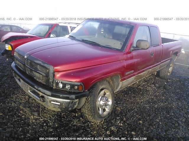 1B7KF2364XJ540572 - 1999 DODGE RAM 2500 RED photo 2