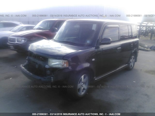 JTLKT334264043289 - 2006 TOYOTA SCION XB BLACK photo 2