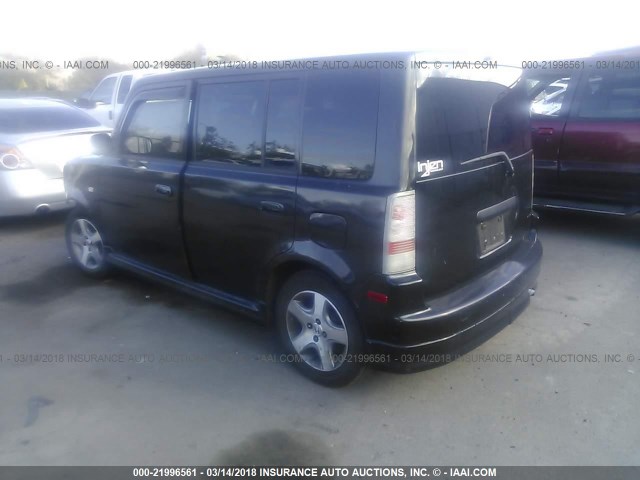 JTLKT334264043289 - 2006 TOYOTA SCION XB BLACK photo 3