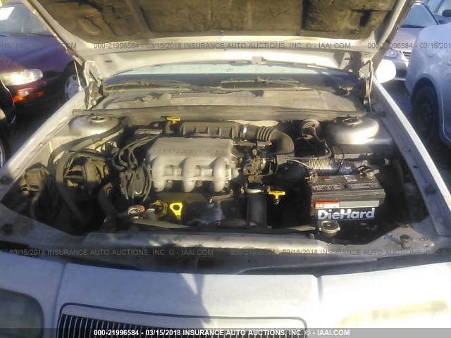 1C3EU4539SF629409 - 1995 CHRYSLER LEBARON GTC GRAY photo 10