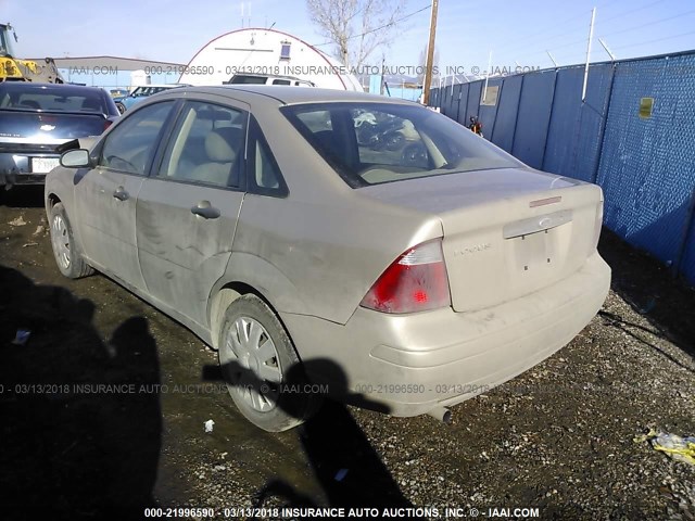 1FAFP34N37W174347 - 2007 FORD FOCUS ZX4/S/SE/SES TAN photo 3