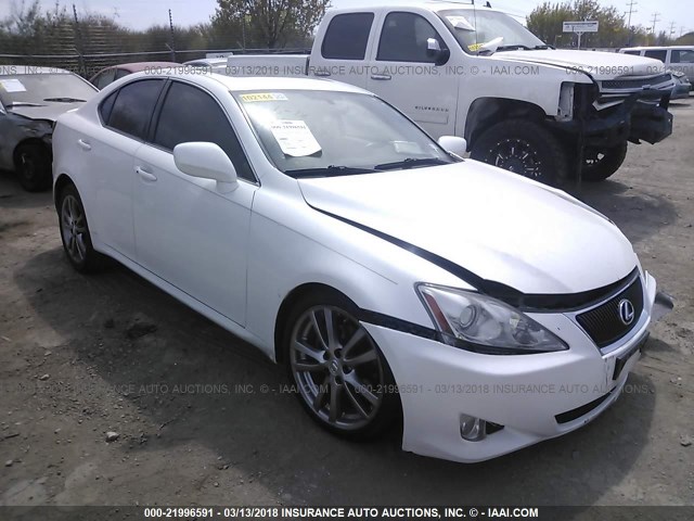 JTHBK262285074251 - 2008 LEXUS IS 250 WHITE photo 1