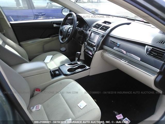 4T4BF1FK9ER351593 - 2014 TOYOTA CAMRY L/SE/LE/XLE 绿色 照片 5