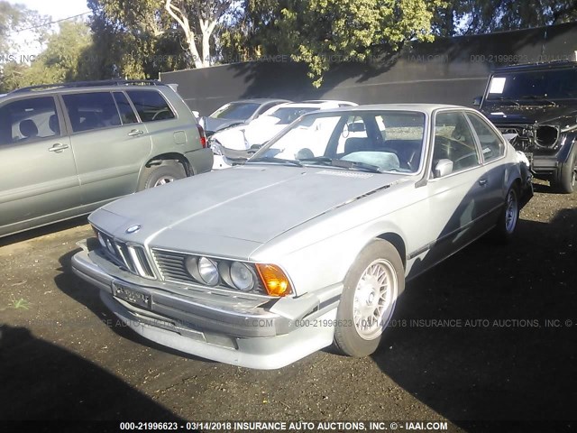 WBAEC8416K3268919 - 1989 BMW 635 CSI AUTOMATIC SILVER photo 2