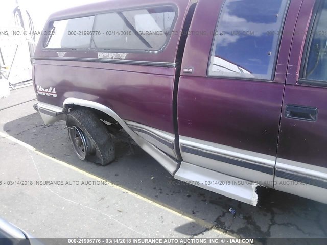 2GTFK29K5R1501231 - 1994 GMC SIERRA K2500 MAROON photo 6