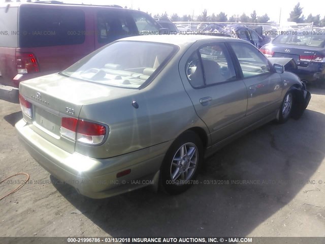 JNKCP11A62T512545 - 2002 INFINITI G20 GREEN photo 4